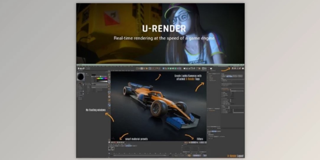 U-Render v2022.8.10.SP1 for Cinema 4D 2023 - Real-Time Rendering