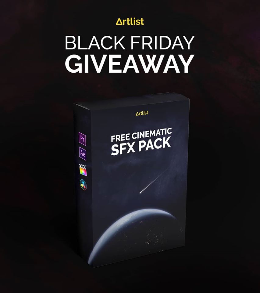 Artlist Cinematic SFX Pack Black Friday 2018 vs 2019 – Giveaway