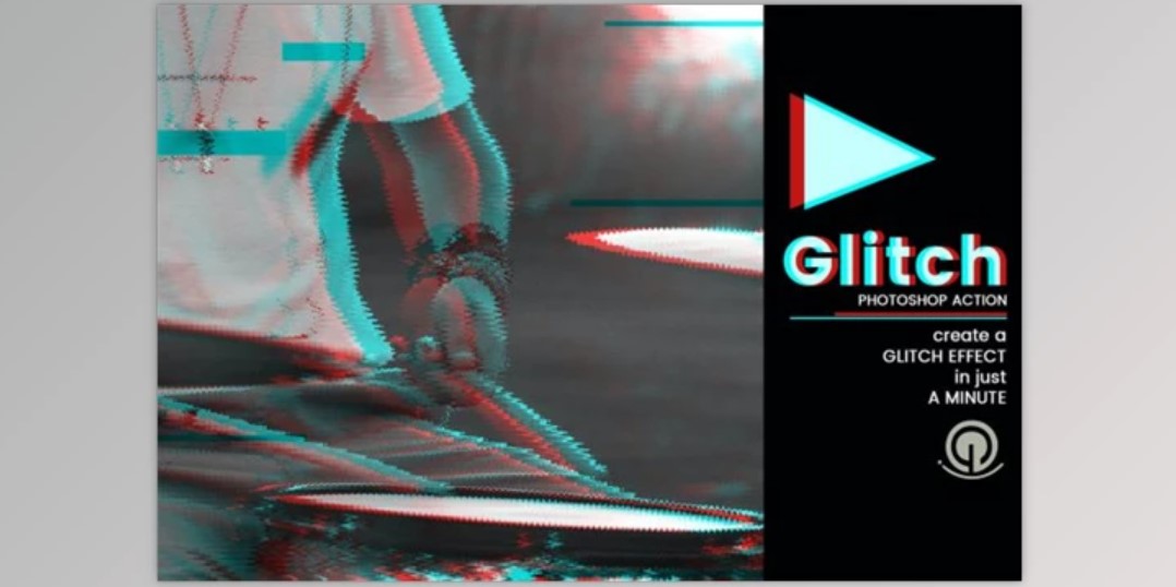 Glitch PSD Action (ATN) - Photoshop CC+ | GFXVault