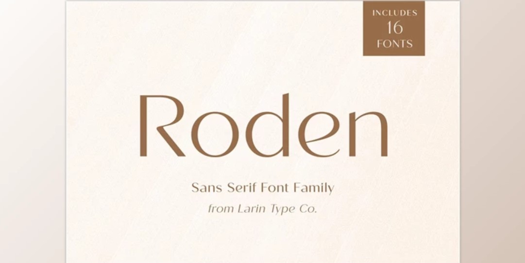 Roden Font: Versatile Elegance for Sophisticated Designs