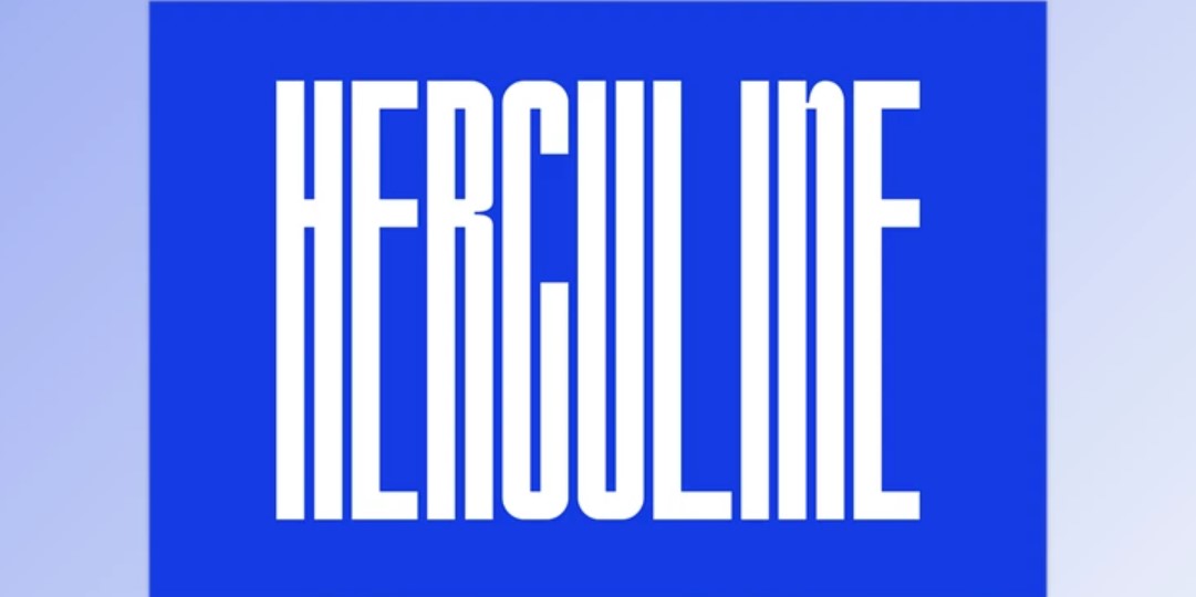 Herculine - Condensed Display Font | Bold and Modern Typography