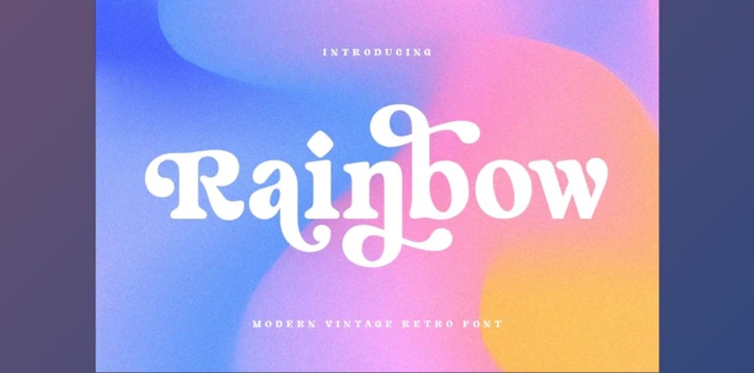 Rainbow - Modern Vintage Retro Font | Elevate Your Branding