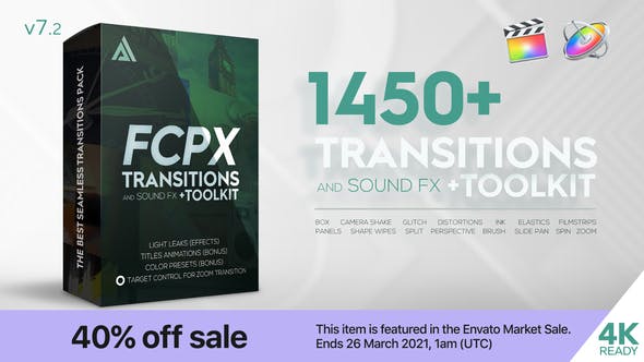 FCPX Transitions, Sound FX, & More | Videohive Toolkit | GFXVault