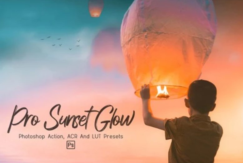 10 Pro Sunset Glow Photoshop Actions by EpicoMedia