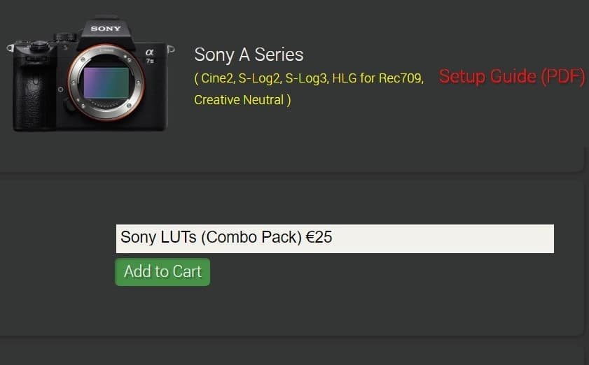 Leeming LUT Pro for Sony A Series - Transform Your Footage