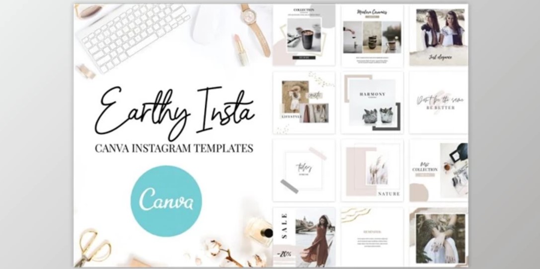 Canva Instagram Templates Earthy (PSD)