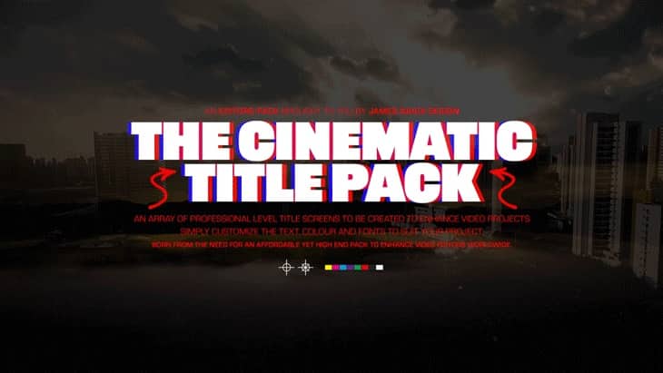 James Abadi The Cinematic Title Pack on GFXVault