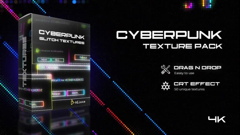 Aejuice Cyberpunk Glitch Texture Pack