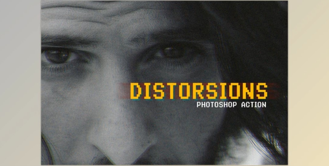 Distortions Action for Photoshop CM