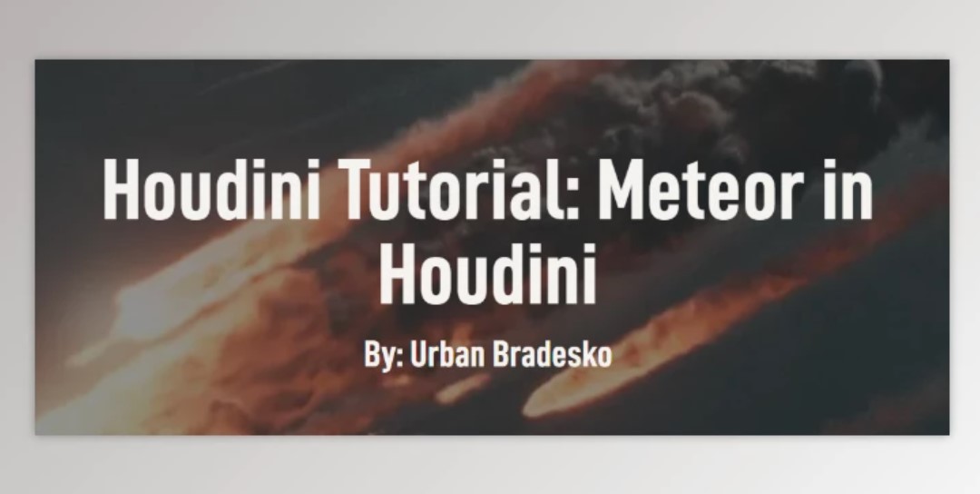 Rebelway – Houdini Tutorial: Create Stunning Meteors in Houdini