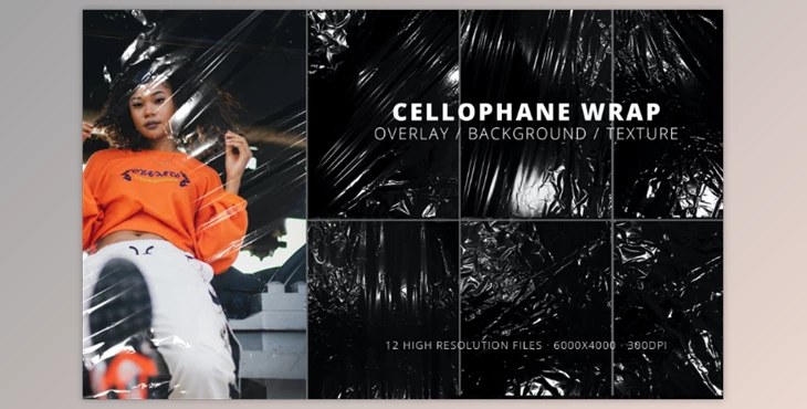 12 Cellophane Wrap Overlay Textures (FBA2GL9) - Free Download | GFXVault