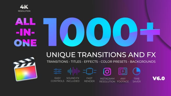 Unique Transitions & FX V6: Massive Update | FCPX | GFXVault