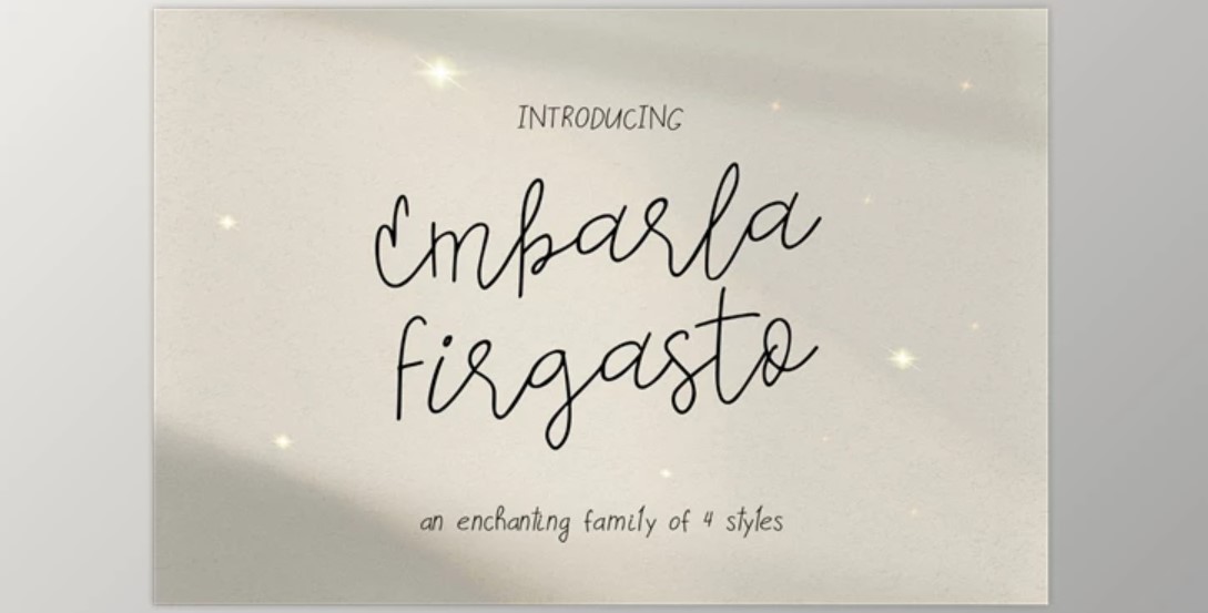 Embarla Firgasto Font Family