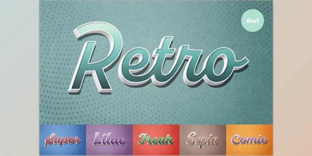 Vintage Comic Text Effects – Easy Retro Design for Logos & More