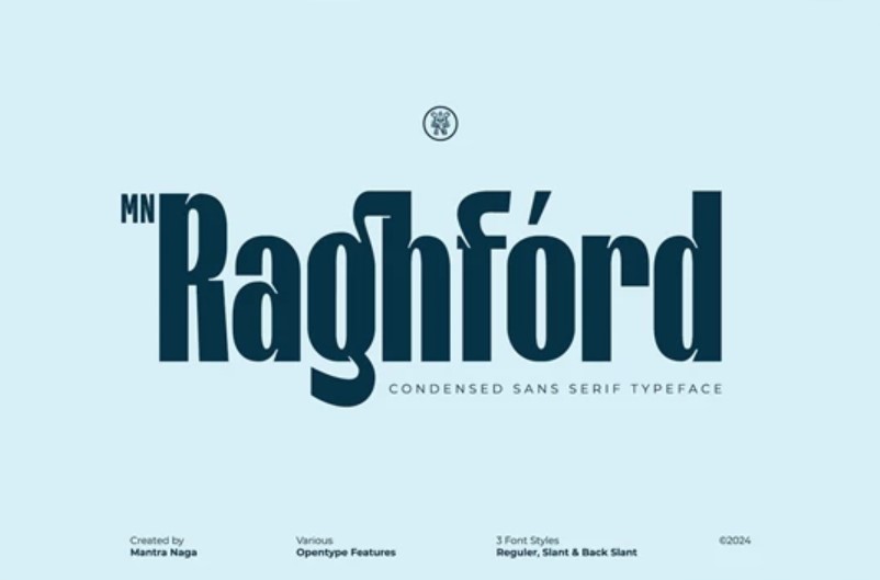 MN Raghford Condensed Sans Serif – Download a Unique Inktrap Font