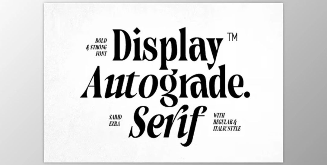 Autograde - Strong Bold Serif