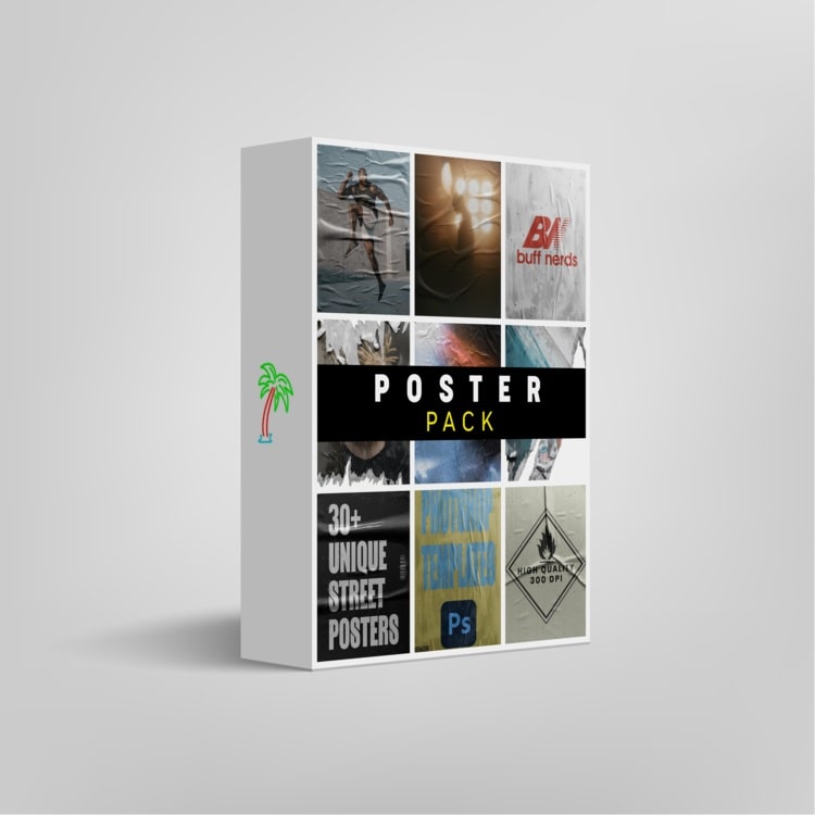 Tropic Colour Poster Pack – Add Texture & Grit to Your Designs (Photoshop)