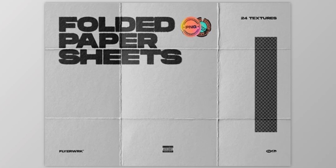 Folded Paper Sheets | Vintage Textures for Photoshop Designs