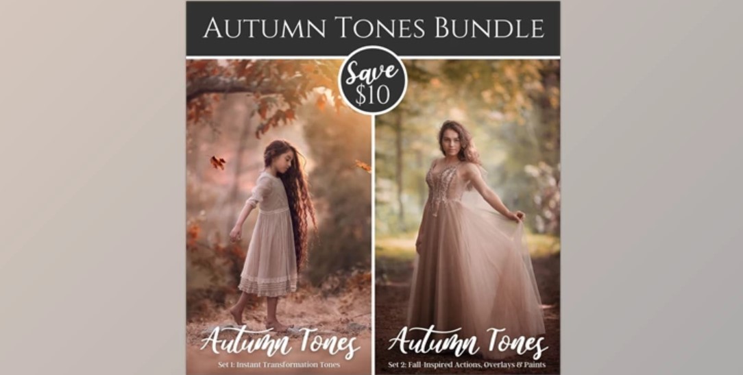 JD Autumn Tones Bundle | Transform Photos with Fall Colors - Photoshop