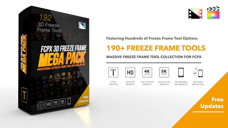 Pixel Film Studios – FCPX 3D Freeze Frame Mega Pack