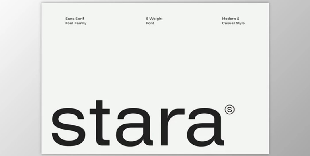 Stara - Sans Serif Font Family