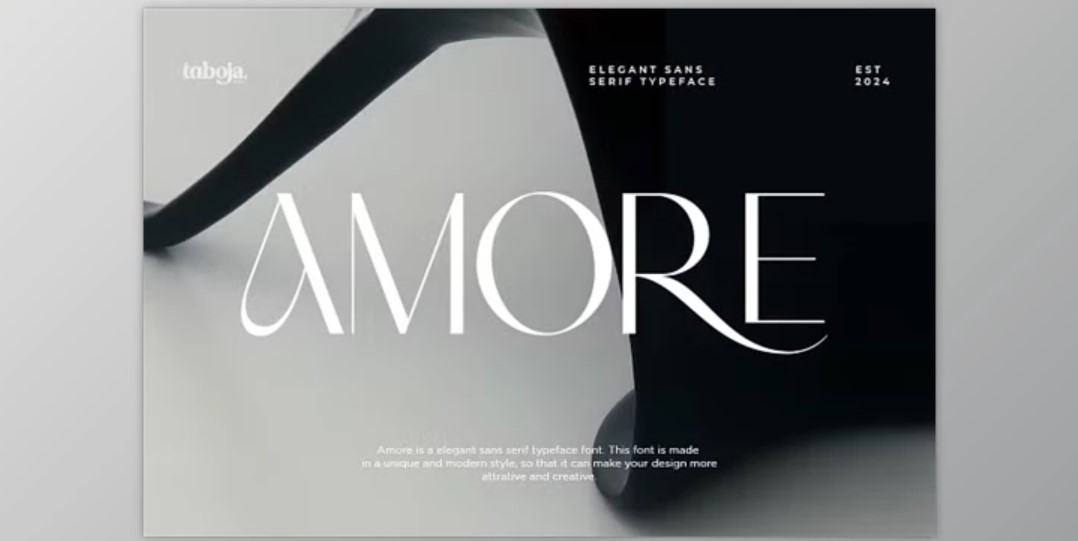 Amore - Elegant Sans Serif Typeface