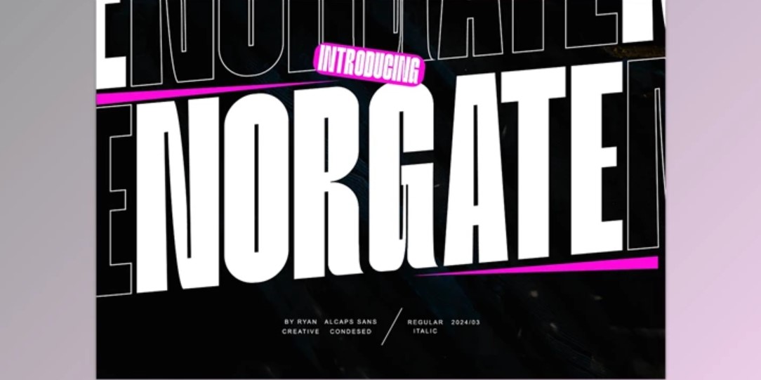 Norgate – Condensed Sans Font | Download on GFXVault